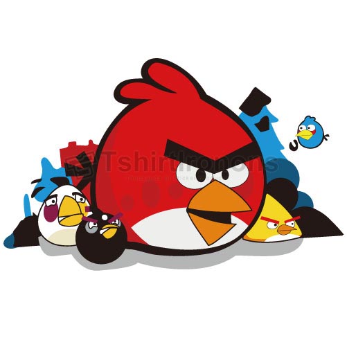 Angry Birds T-shirts Iron On Transfers N2406 - Click Image to Close